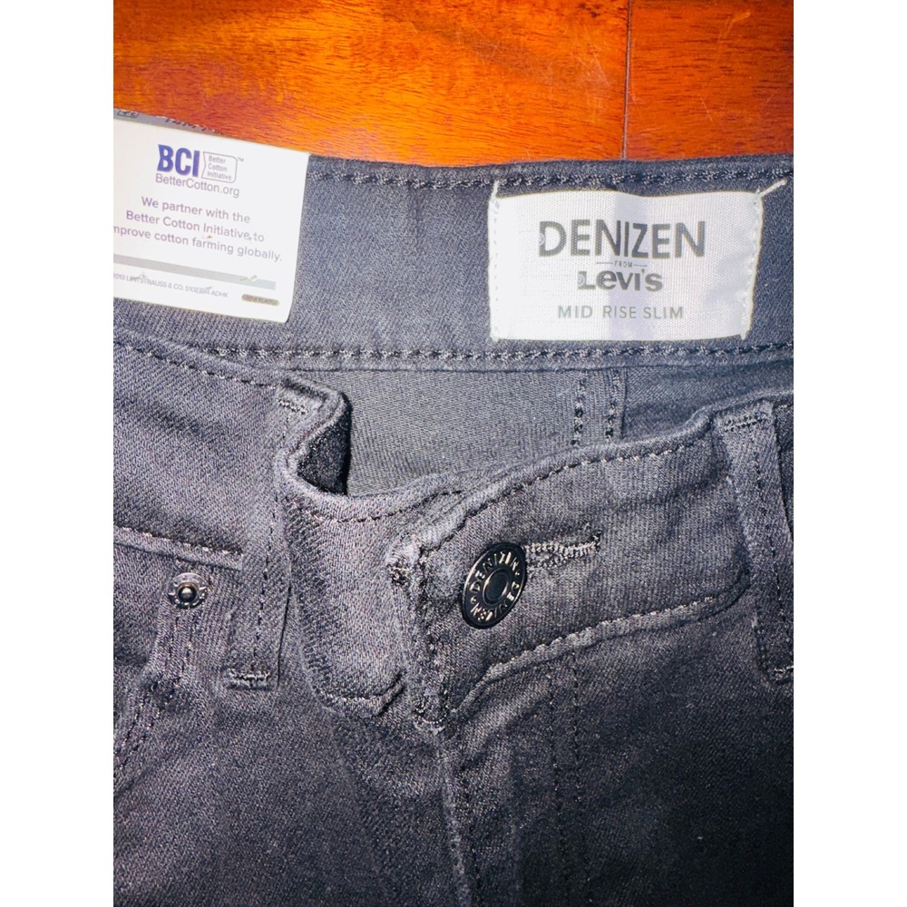 Denizen Levi Slim Jeans Mens 32x30 Black NEW Mid Rise Onyx 288990054 - Picture 2 of 3